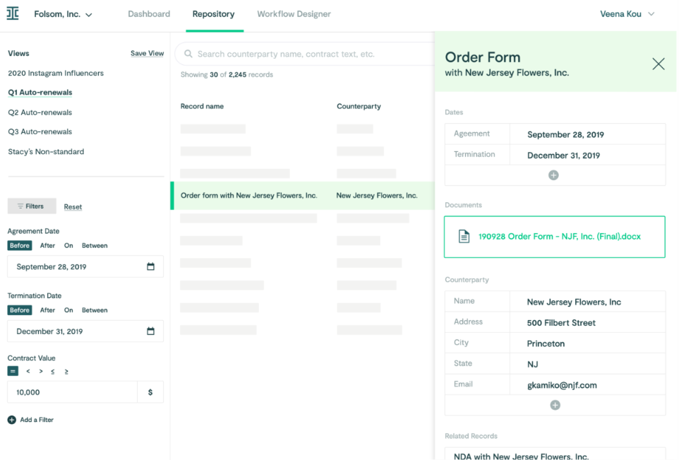 Ironclad Electronic Signature Real Estate Contracts repository